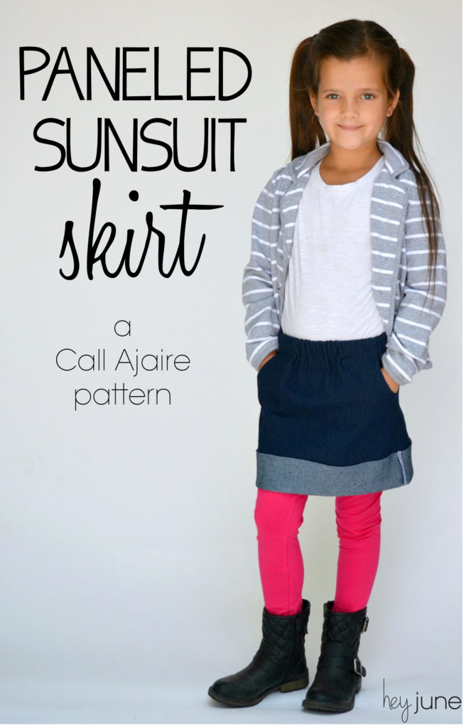 Paneled Sunsuit Skirt by Call Ajaire.  Sewn by Hey June Handmade