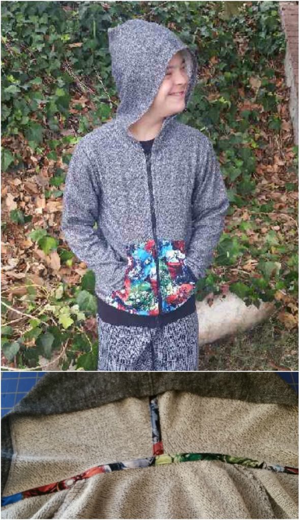 The Hatteras Hoodie pdf pattern from Hey June Handmade