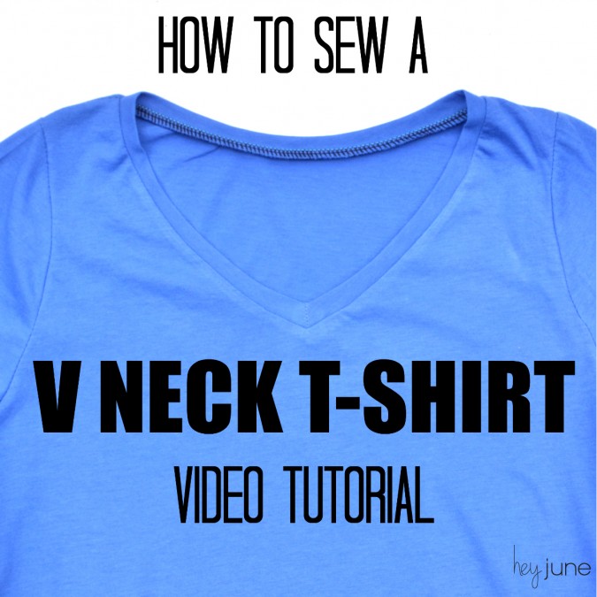V-Neck T-Shirt Video Tutorial