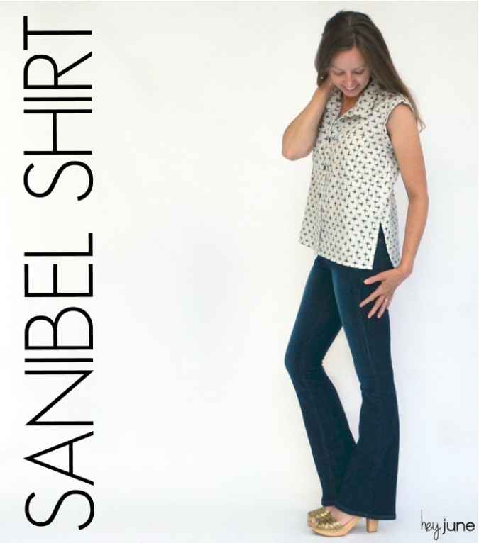 Sanibel Shirt Hack by Hey June Handmade