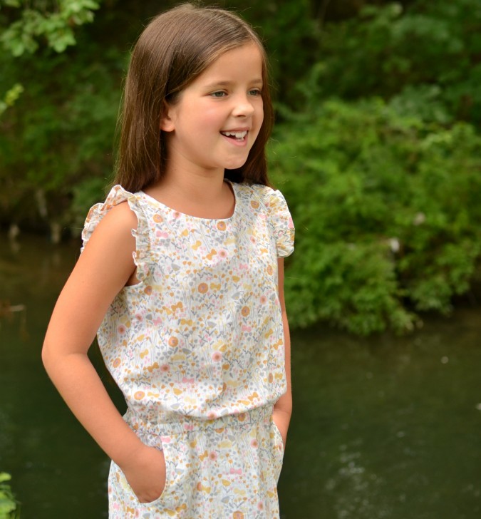 FREE Ruffle Sleeve for the Linville Romper and Dress from Hey June Handmade