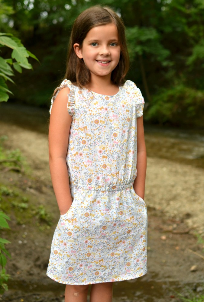 FREE Ruffle Sleeve for the Linville Romper and Dress from Hey June Handmade