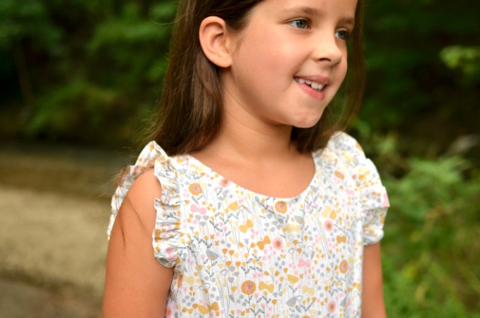 FREE Ruffle Sleeve for the Linville Romper and Dress from Hey June Handmade