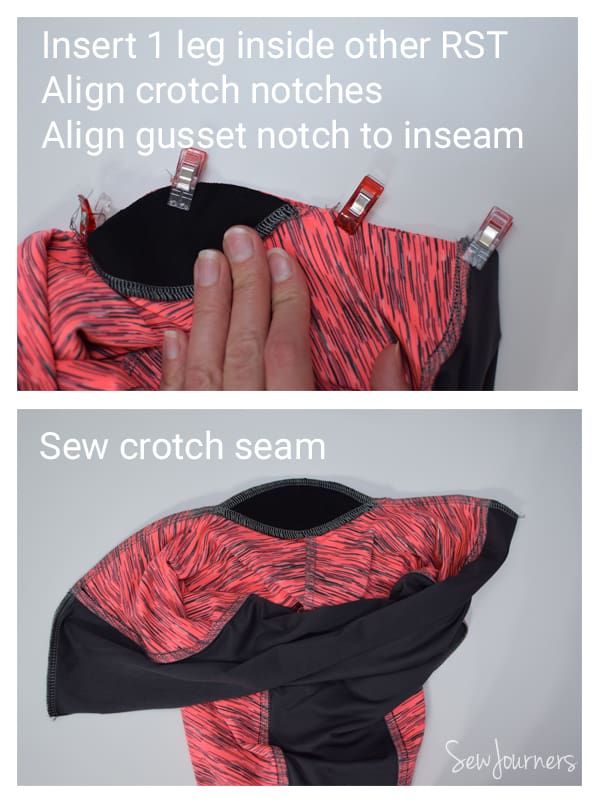 How to Alter Add A Gusset into Leggings Crotch for More Comfort