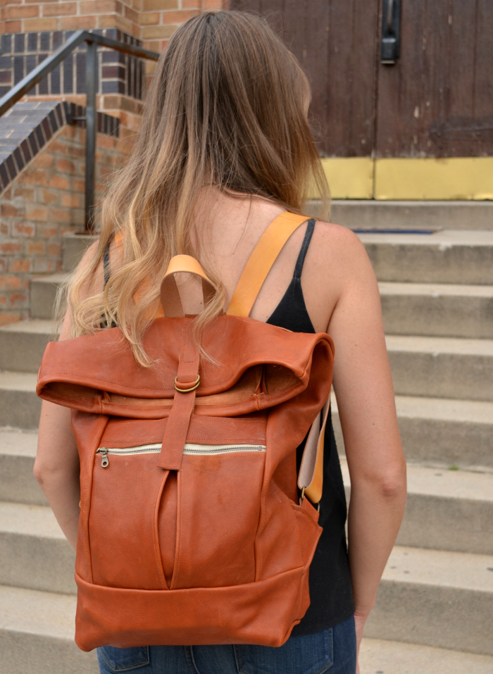 The Range Backpack from Noodlehead, sewn by Hey June Handmade