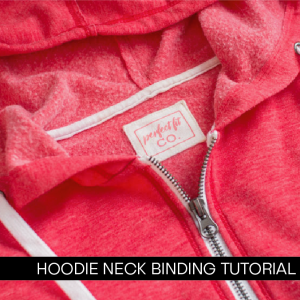 Hoodie Neck Binding Tutorial