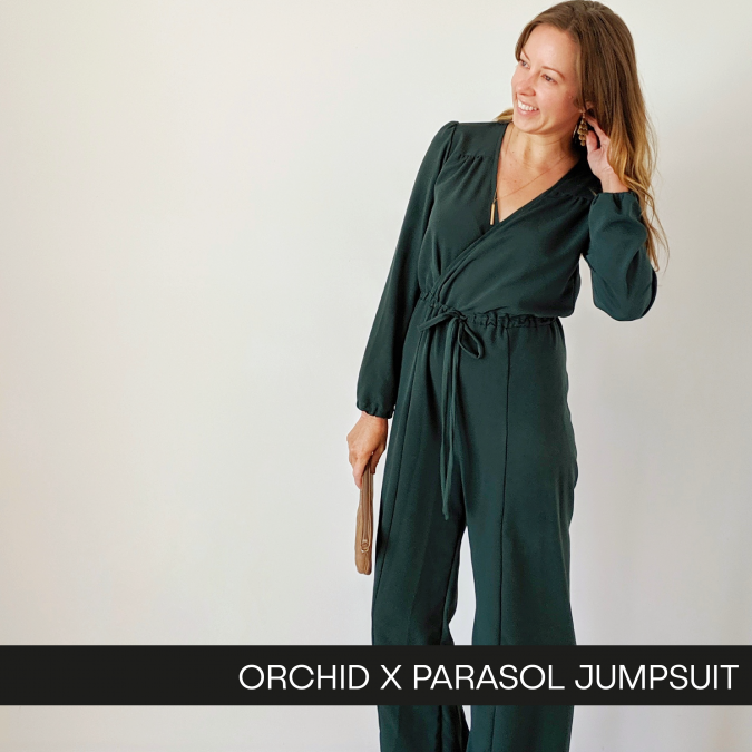 Orchid x Parasol Jumpsuit - Hey June Handmade