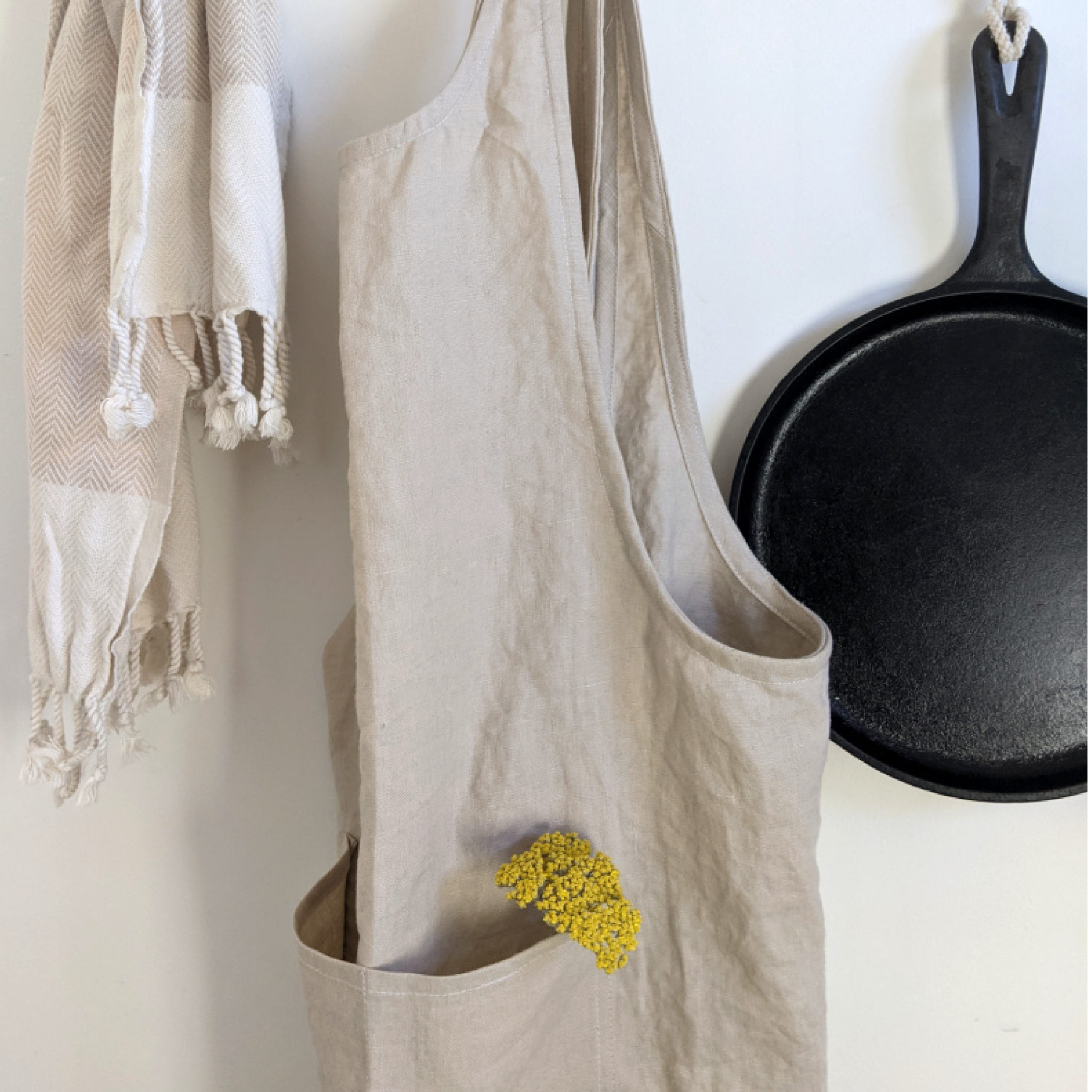 DIY Lady Home Pinafore Kitchen Cotton Linen Washable Aprons